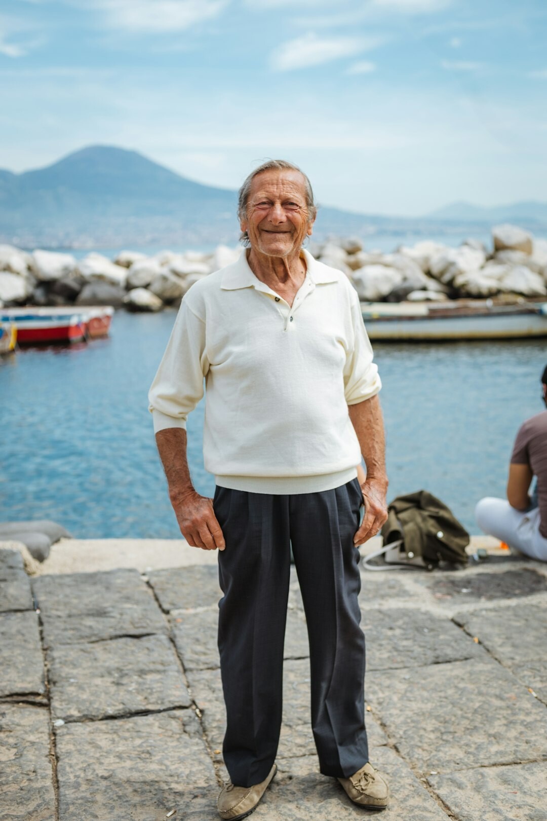 Portrait of a smiling senior Croatian man